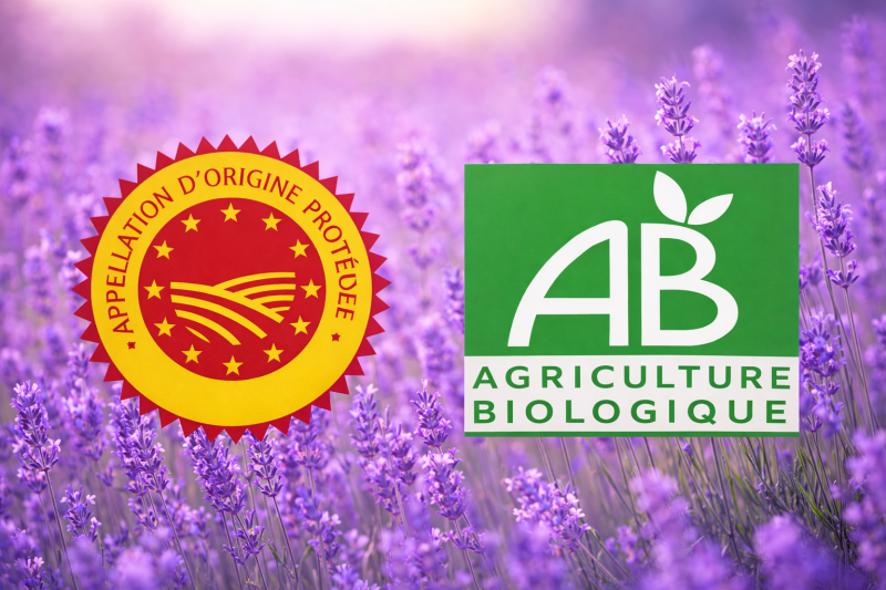 Quelle garanties apporte le Label AOP pour l'huile essentielle de Lavande?