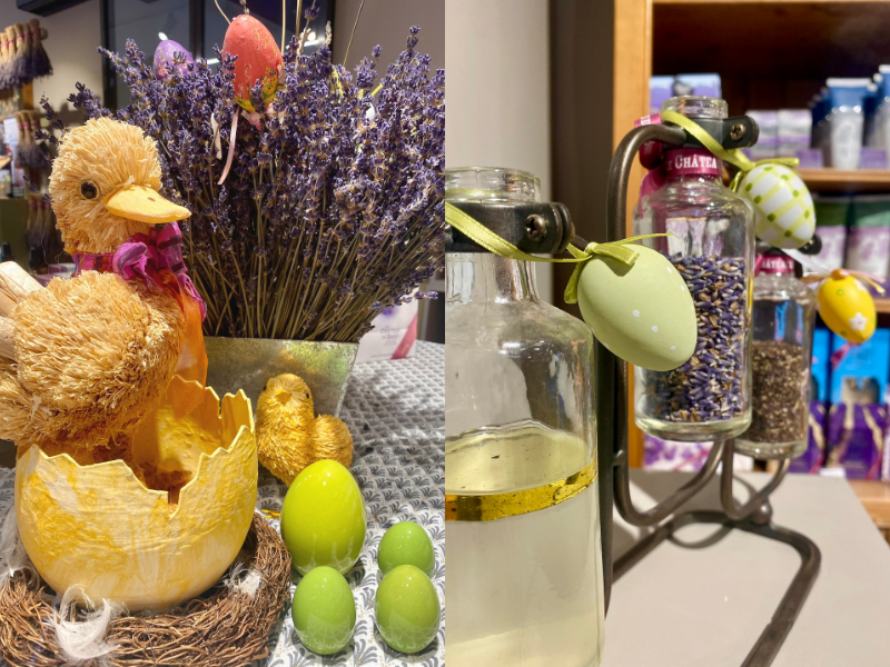 Décoration de Pâques au Musée de la lavande Luberon 