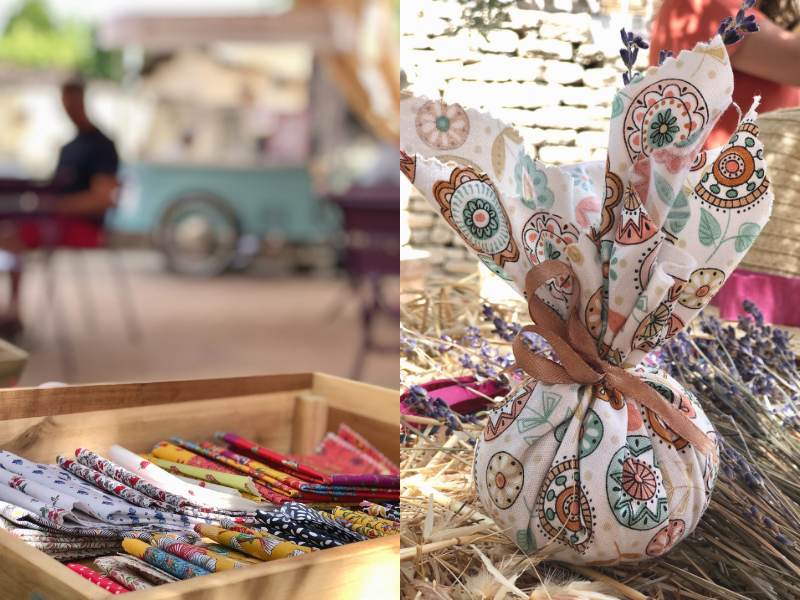 Atelier sachet de lavande au musée de la lavande Luberon 