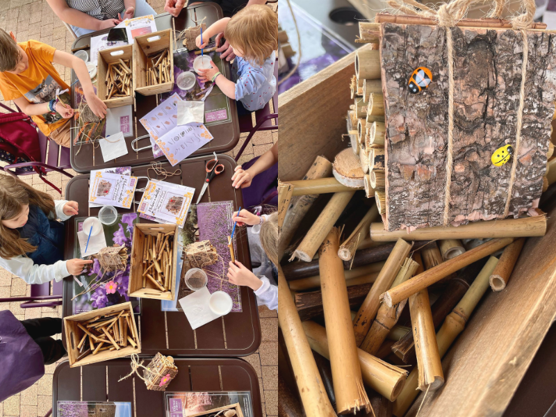 Atelier fabrication de nichoirs à abeille au Musée de la laavnde Luberon