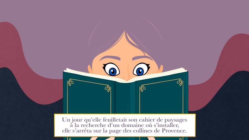 La fée Lavandula regarde un livre 