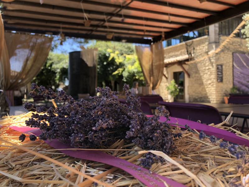 Décoration du musée la lavande Luberon en été 