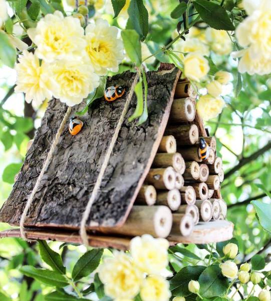 Nichoir à abeille fait maison au Musée de la lavande Luberon 