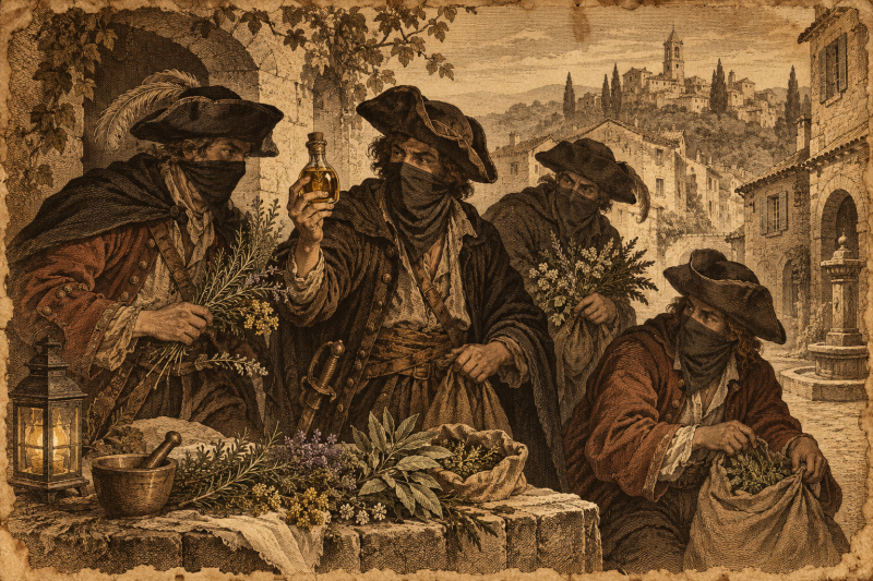 Histoire d'Halloween et de lavande : Le vinaigre des 4 voleurs