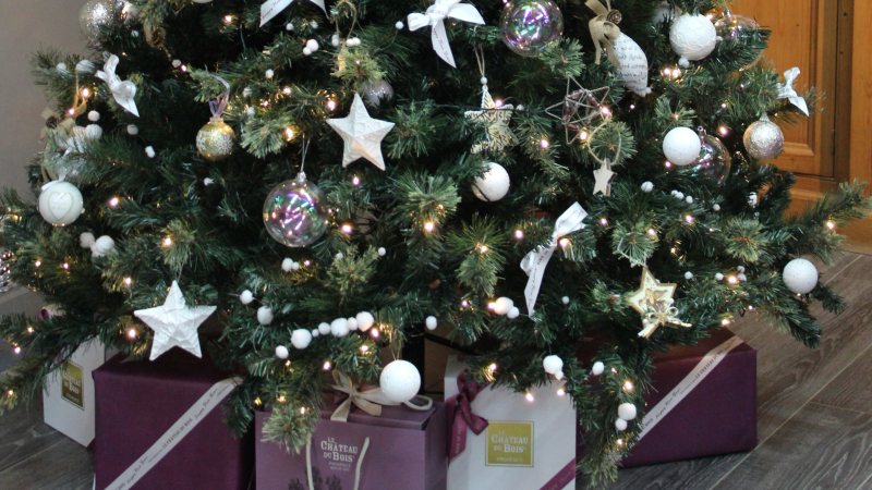 sapin de noël au musée de la lavande Luberon  